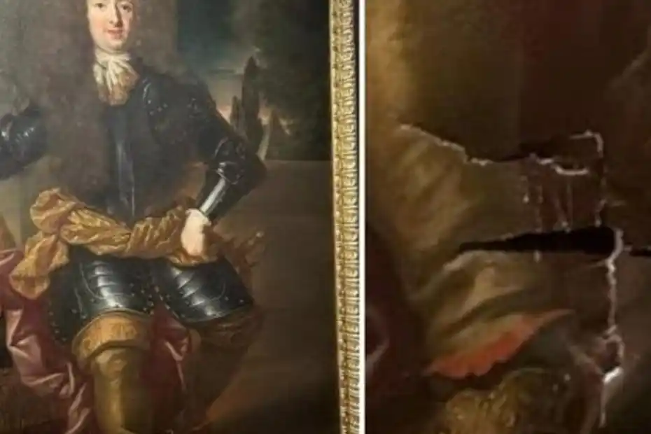 El turista tropezó al intentar posar como el príncipe Medici para crear un “meme”, lo que provocó la rasgadura de la tela.