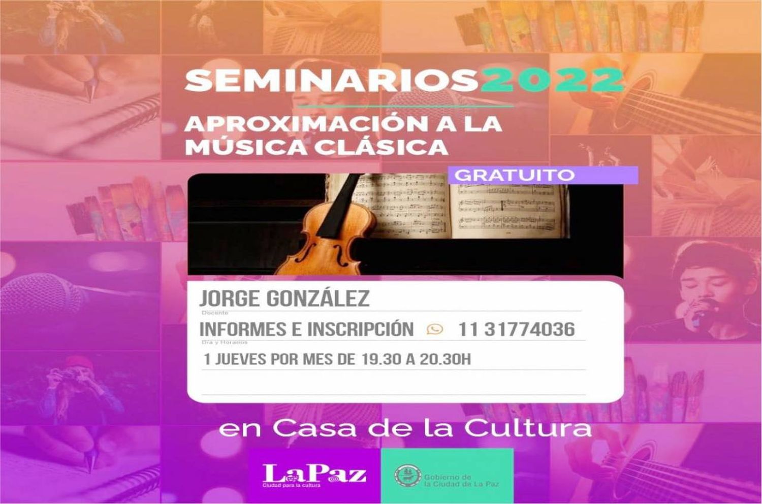 La Paz: dictarán seminarios de Aproximación a la música clásica