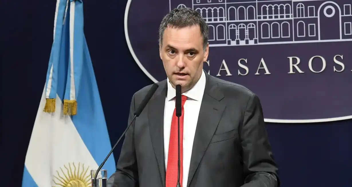 El vocero presidencial Manuel Adorni. Crédito: Archivo El Litoral.