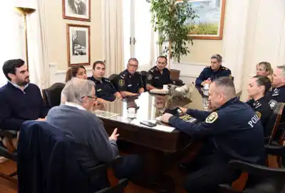 Lunghi reclamó mayor control policial en Tandil en reuniones con autoridades provinciales y locales