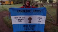 Una nueva comitiva de Caminemos Juntos partió desde un campo en La Numancia hacia la Basílica de Luján