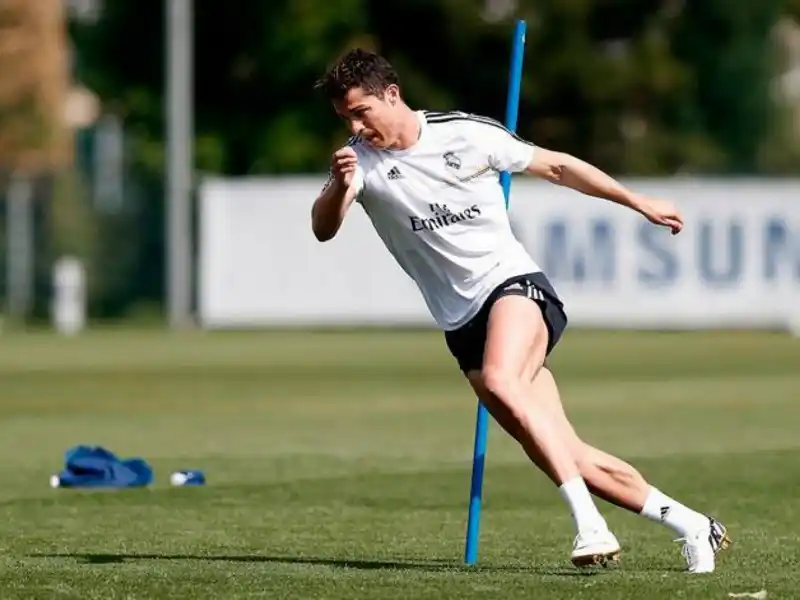 El delantero portugués Cristiano Ronaldo se sumó a la pretemporada de Real Madrid