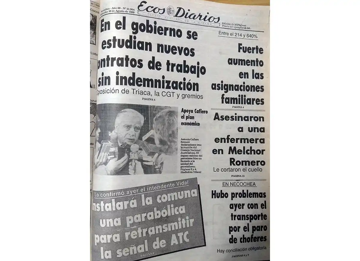 Miércoles 30 de agosto de 1989