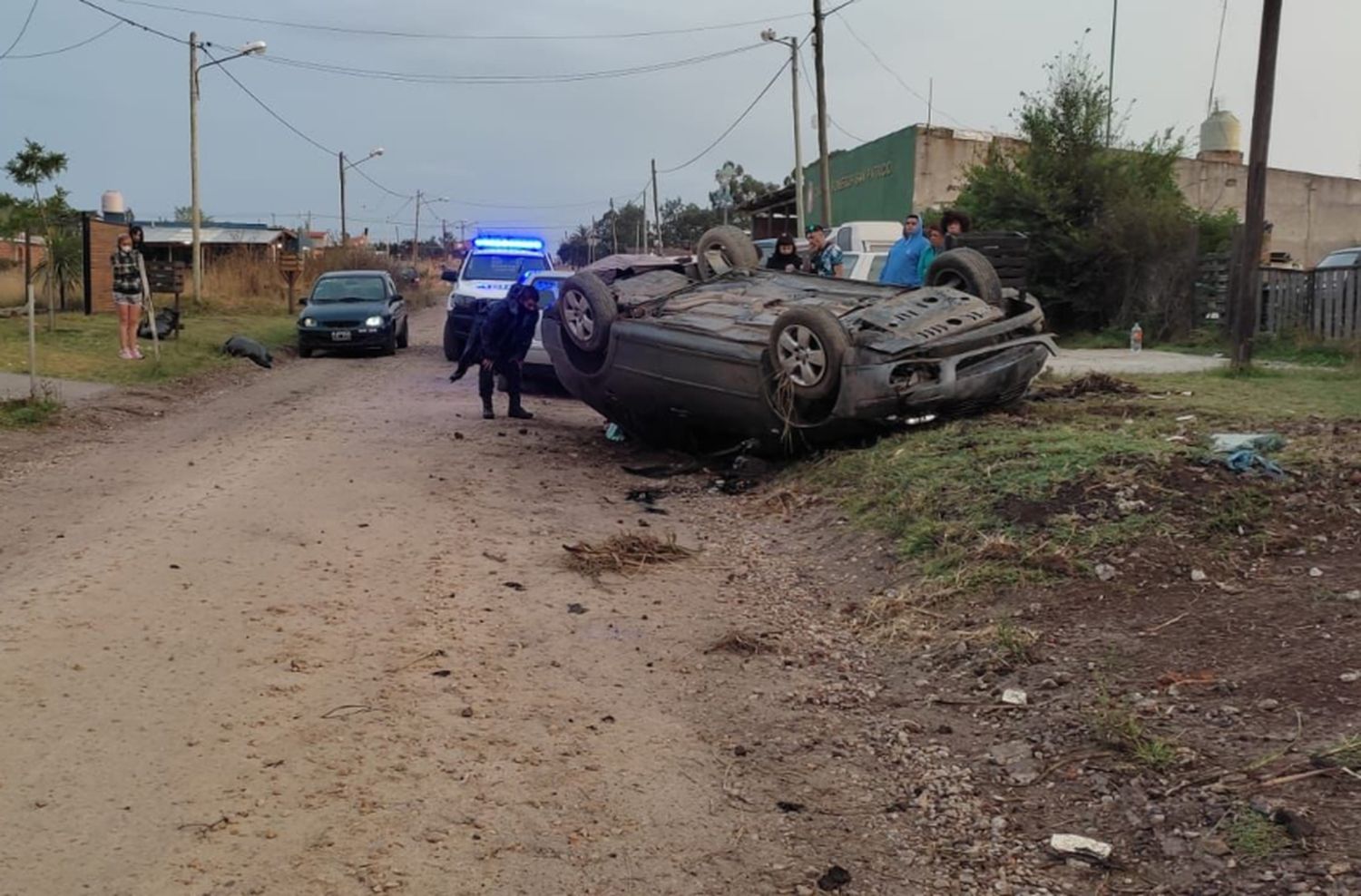 Insólito vuelco en el barrio San Patricio: no iba alcoholizado