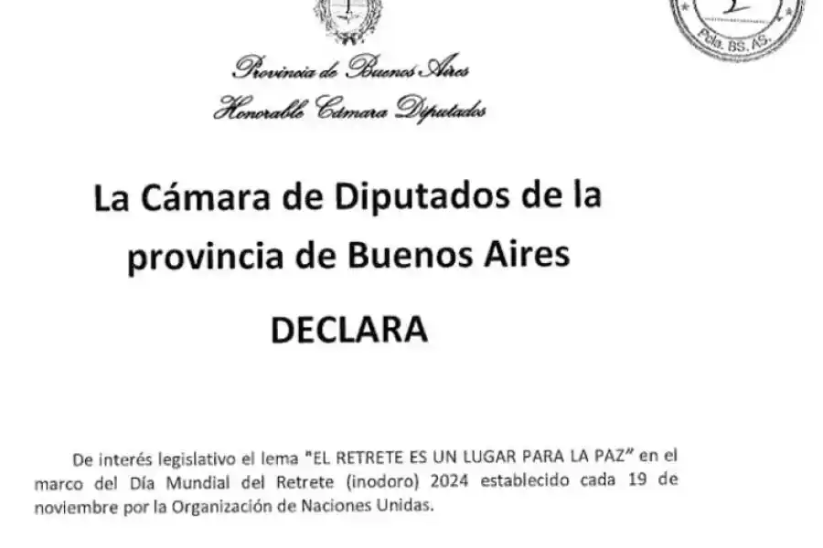 El proyecto que busca declarar de interés legislativo al inodoro.