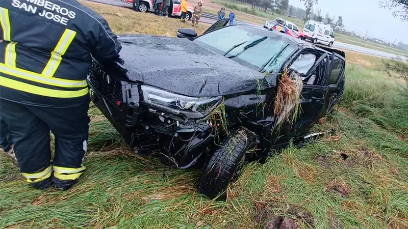 Dos heridos en la autovía Artigas