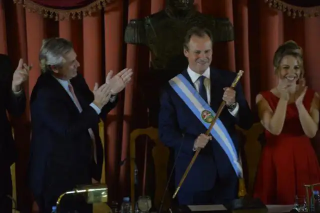 Junto a  Alberto Fernández, Bordet asumió un nuevo mandato como gobernador
