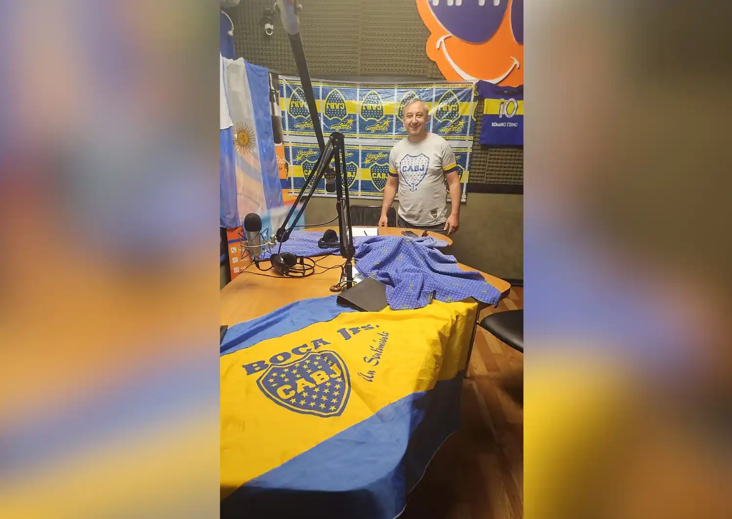 La Peña de Apa se vistió de azul y dorado