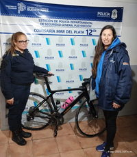 Le robaron la bicicleta a una famosa ciclista marplantense, y los ladrones se la devolvieron