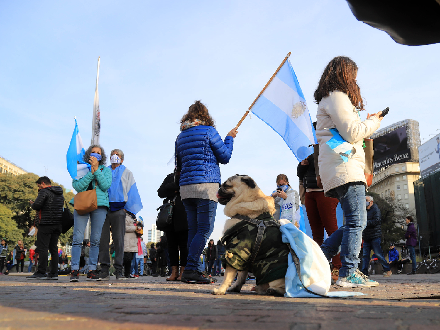 El Obelisco, epicentro de protesta contra el proyecto de Reforma judicial