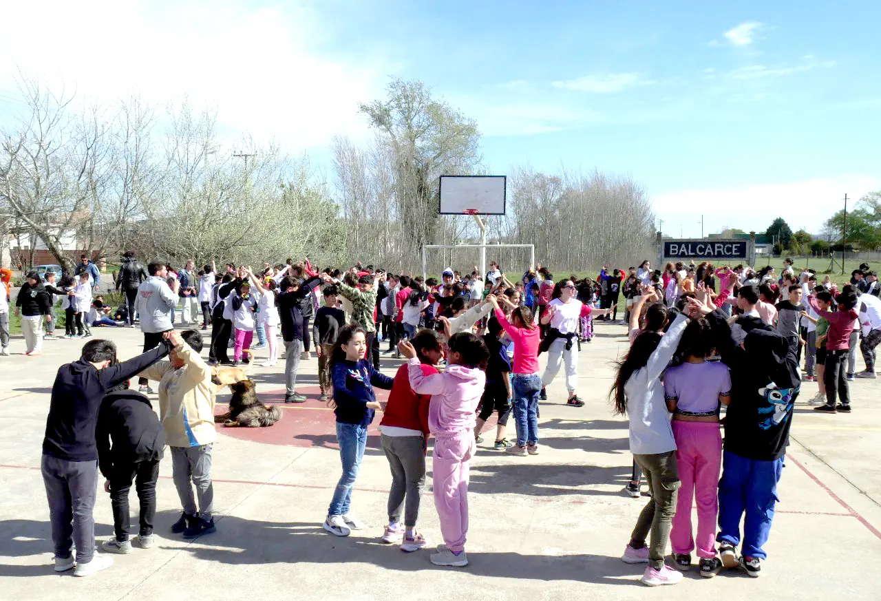 En Balcarce. Participaron escuelas del distrito