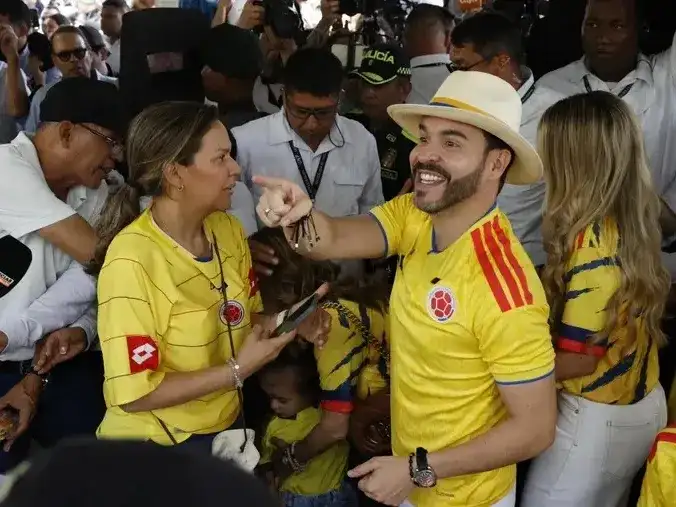 Abelardo de la Espriella, durante la celebración.