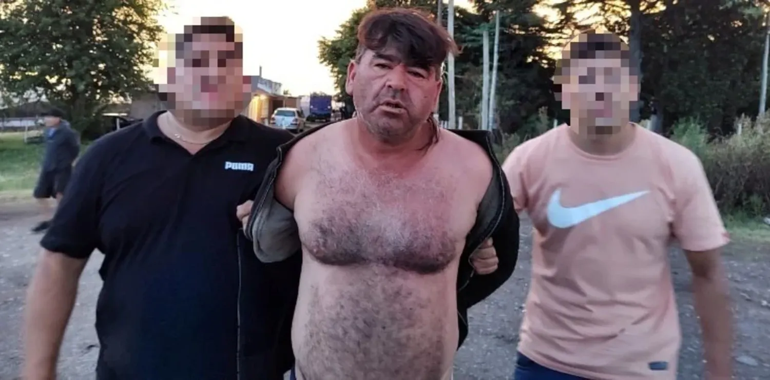 Juan Carlos "Chino" Segovia (45), detenido por el femicidio de Camila Mendoza (24), en Lisandro Olmos, La Plata.