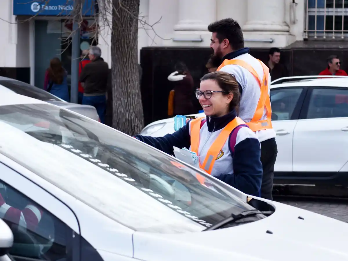 La campaña de concientización vial salió a la calle 