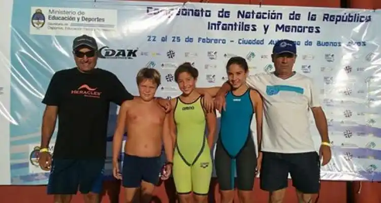 Natación: Cuatro campeones Argentinos en el Torneo de la Republica