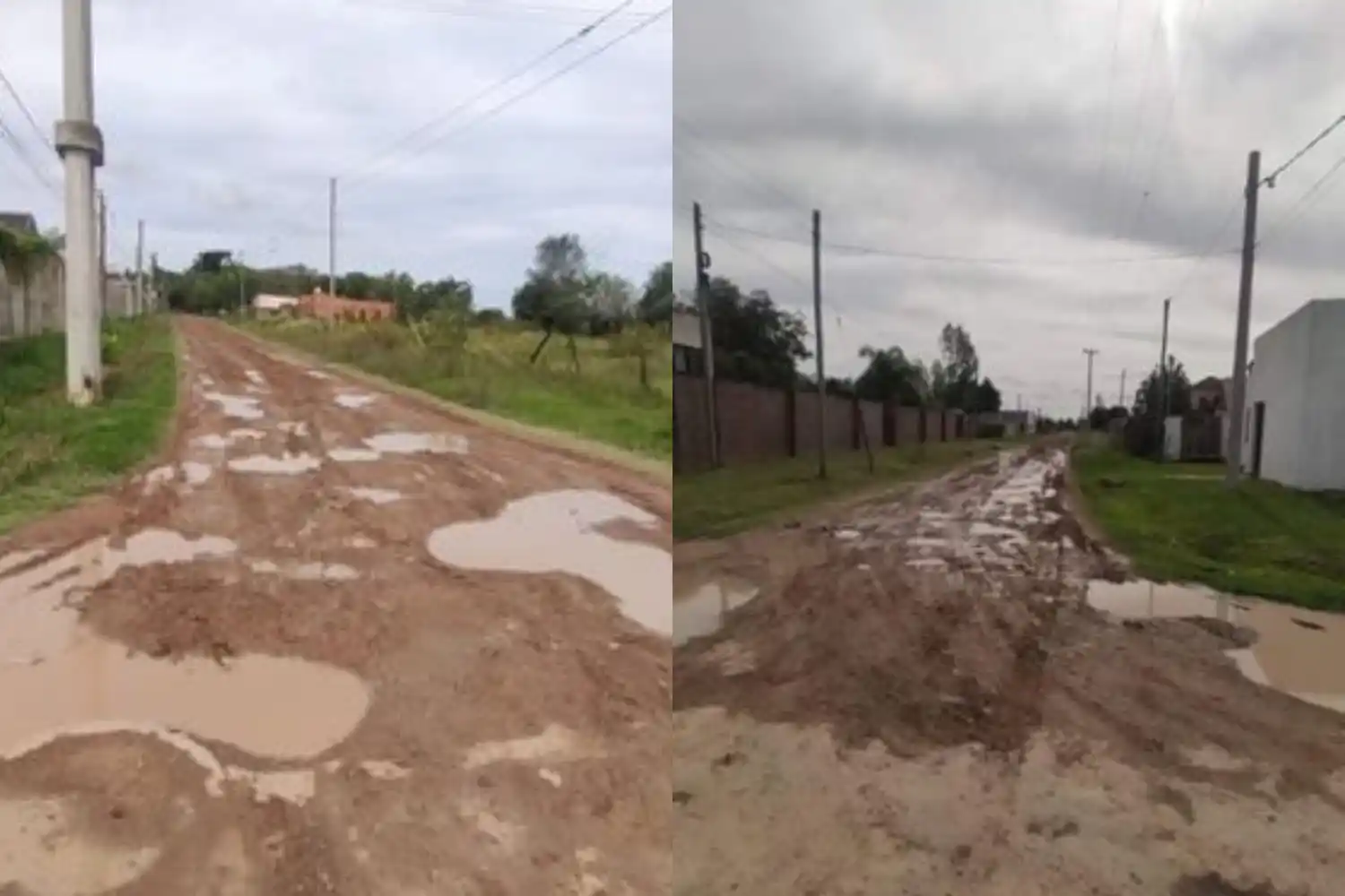Quejas por el mal estado de las calles en la zona de Noseda y Urraco