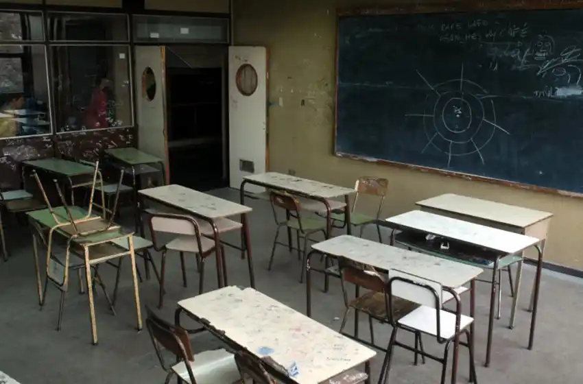 Otra jornada con aulas vacías.