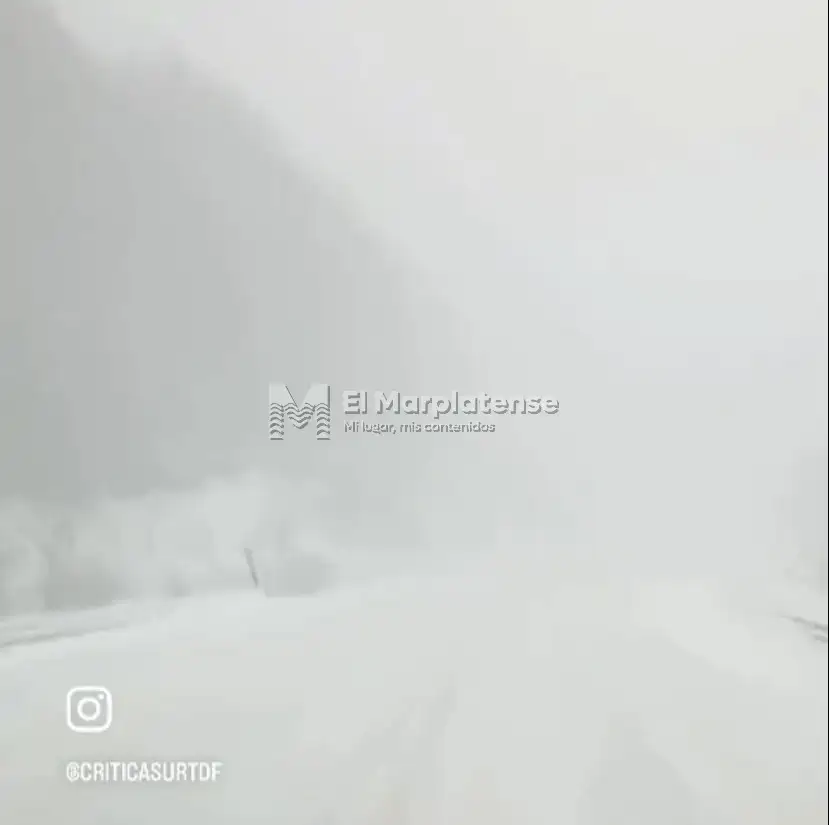 Nevadas en el sur de Argentina.