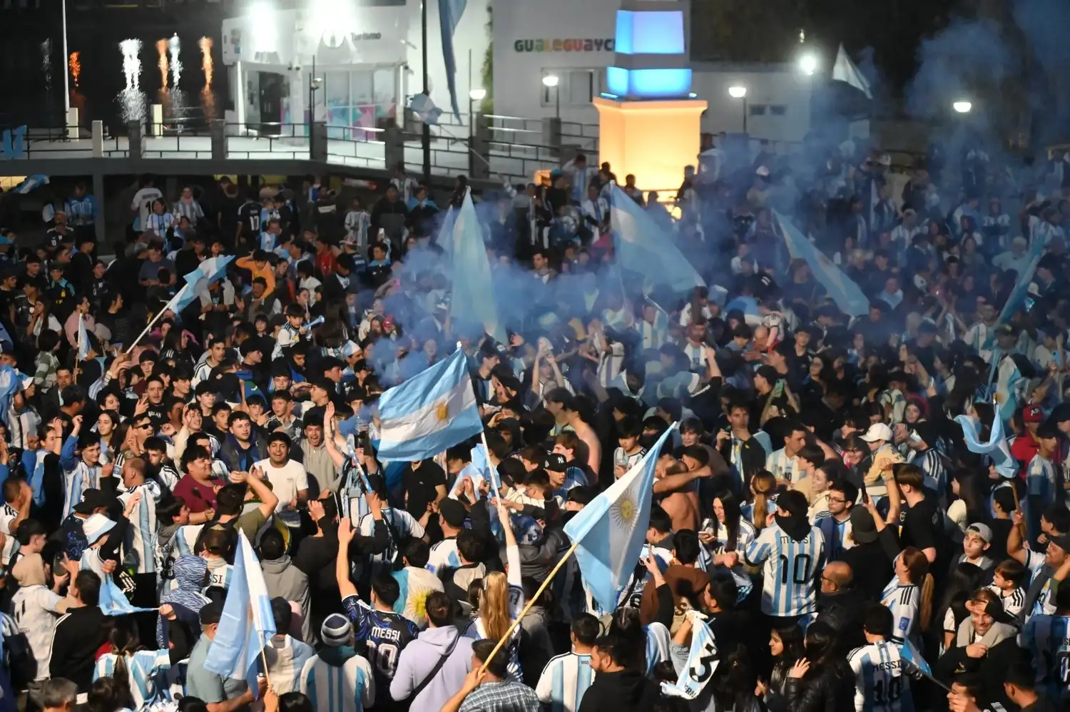 Hubo tres detenidos por incidentes en los festejos por el triunfo de la Selección Argentina