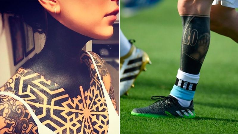 Advierten por los riesgos de los "black work" tatuados en la piel