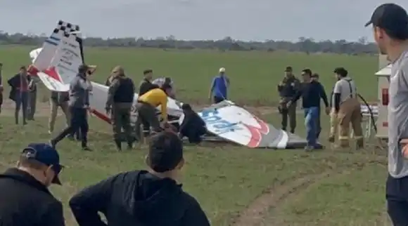 Dos muertos al estrellarse una avioneta mientras Capitanich inauguraba una feria agraria