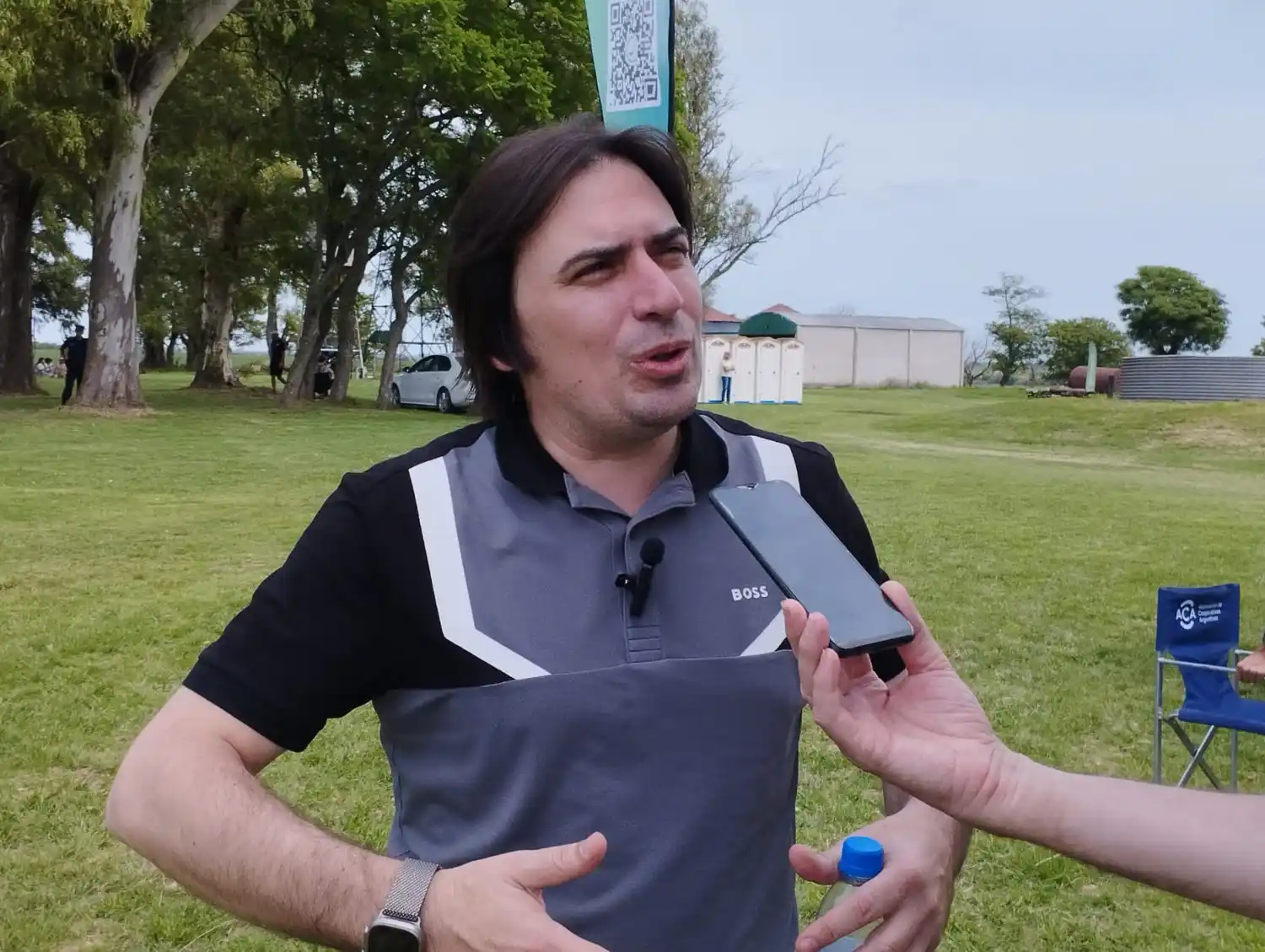 El presidente de CONINAGRO visitó la Expo La Ganadera y analizó la actualidad del sector agropecuario