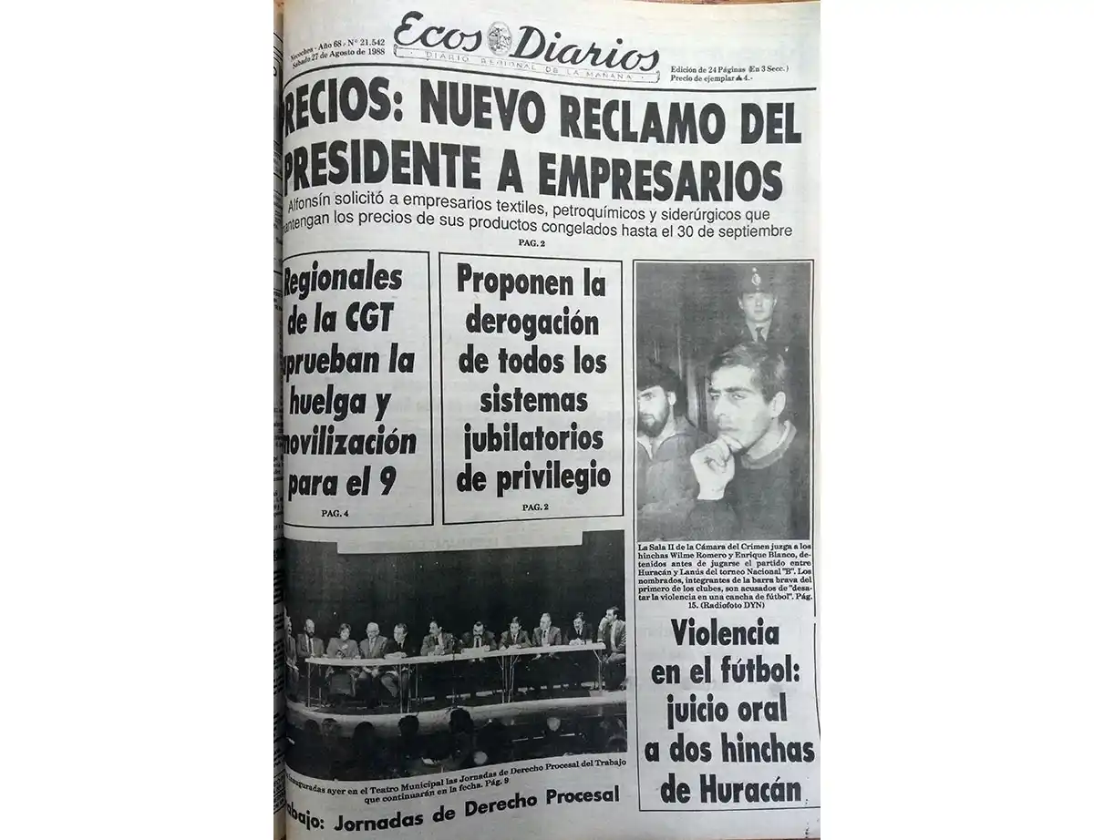 Sábado 27 de agosto de 1988