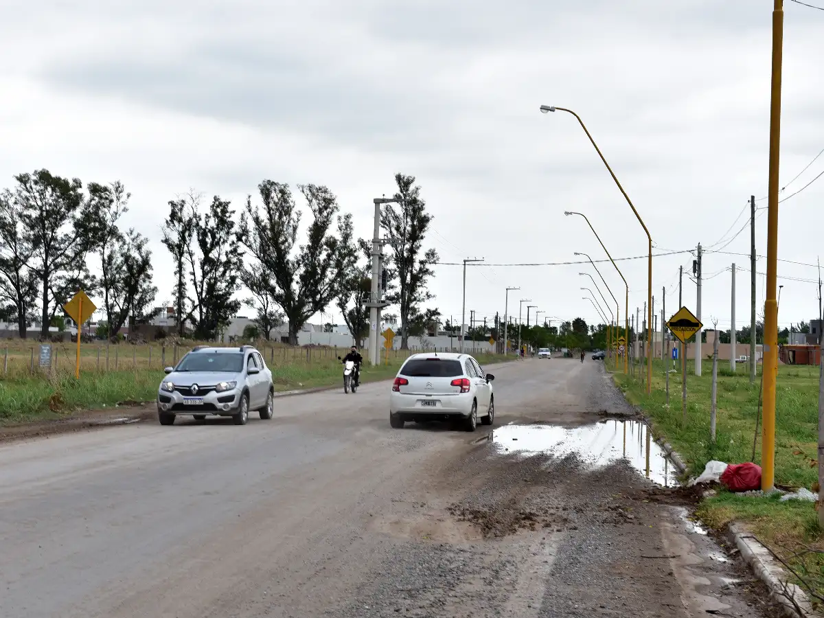 La pavimentación de dos avenidas