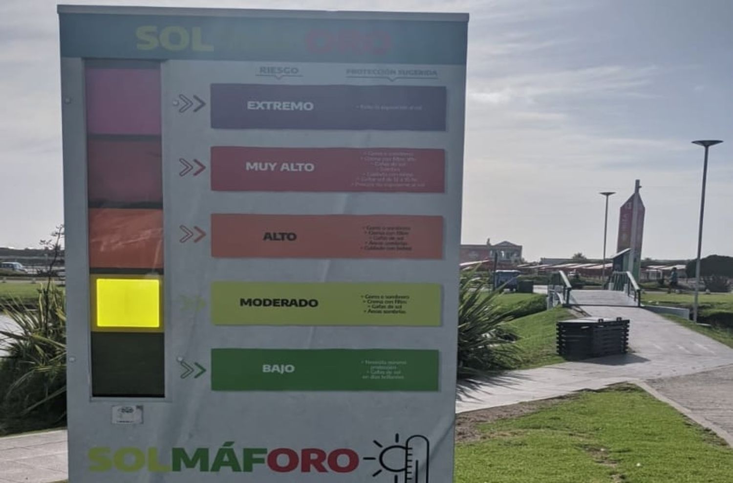 El Solmáforo: la nueva herramienta para cuidarte del sol en Punta Mogotes
