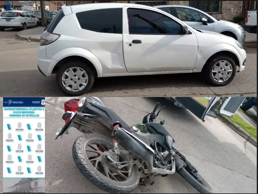 Daños materiales. Registraron ambos rodados involucrados en la fuerte colisión de ayer a la tarde