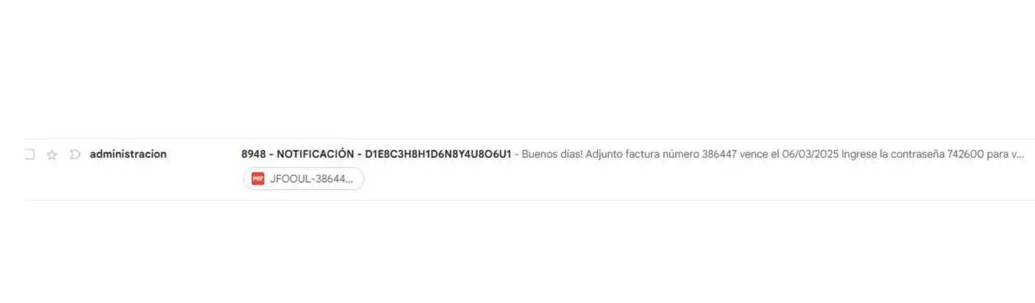 Correo falso