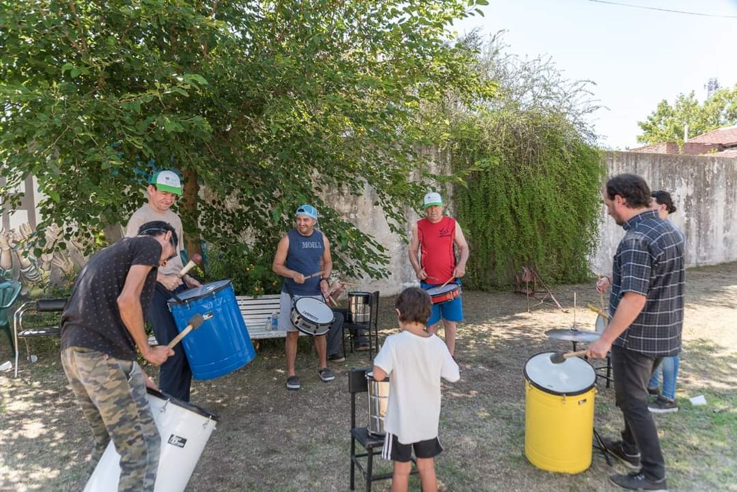 Taller de percusión y murga en Rufino