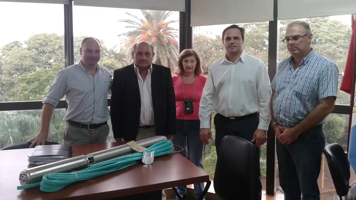 La provincia entregó insumos para la provisión de agua en Casalegno