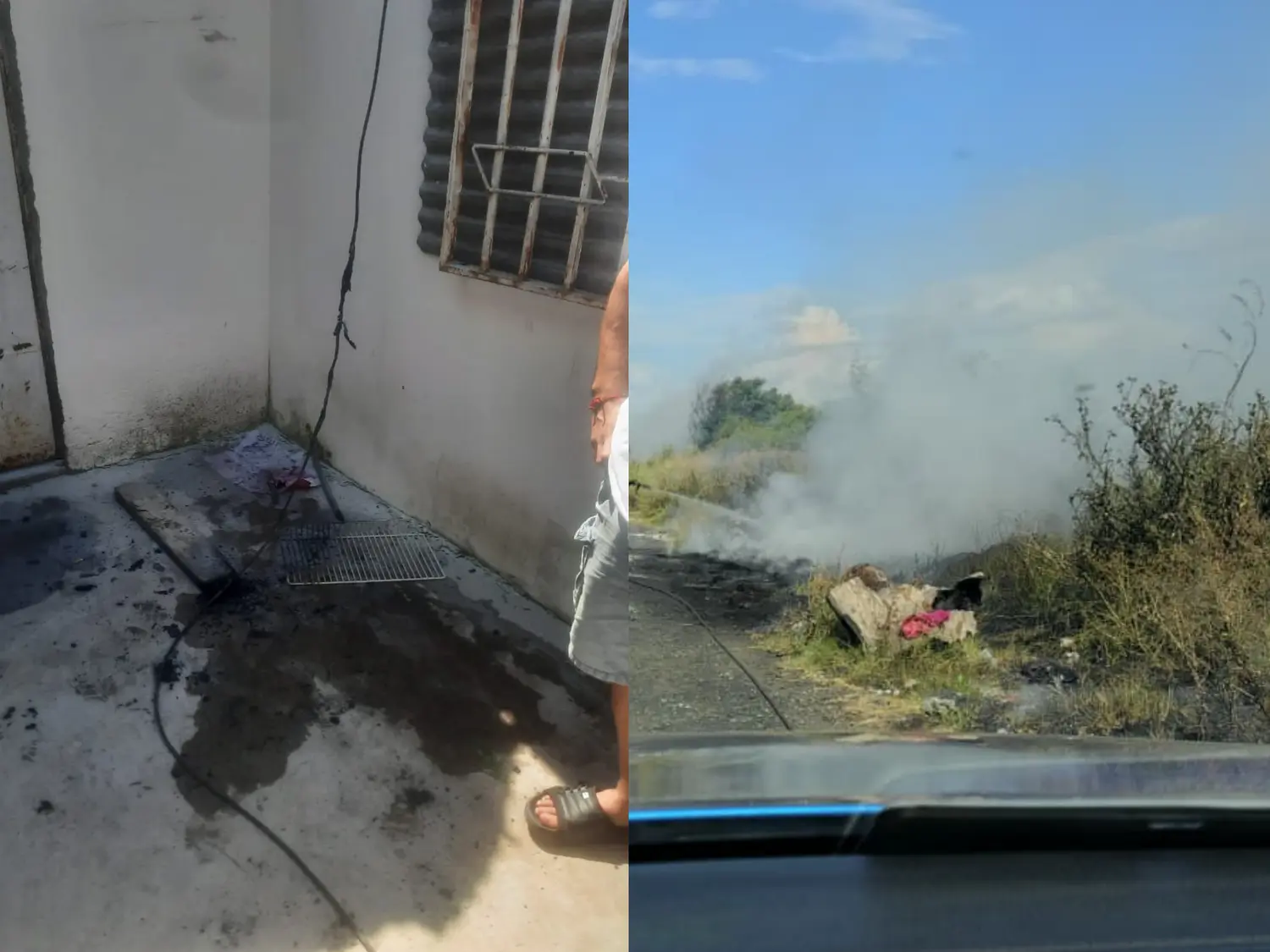 Dos incendios en distintos puntos de Rosario: uno fue en un tendido de cables y otro en un basural