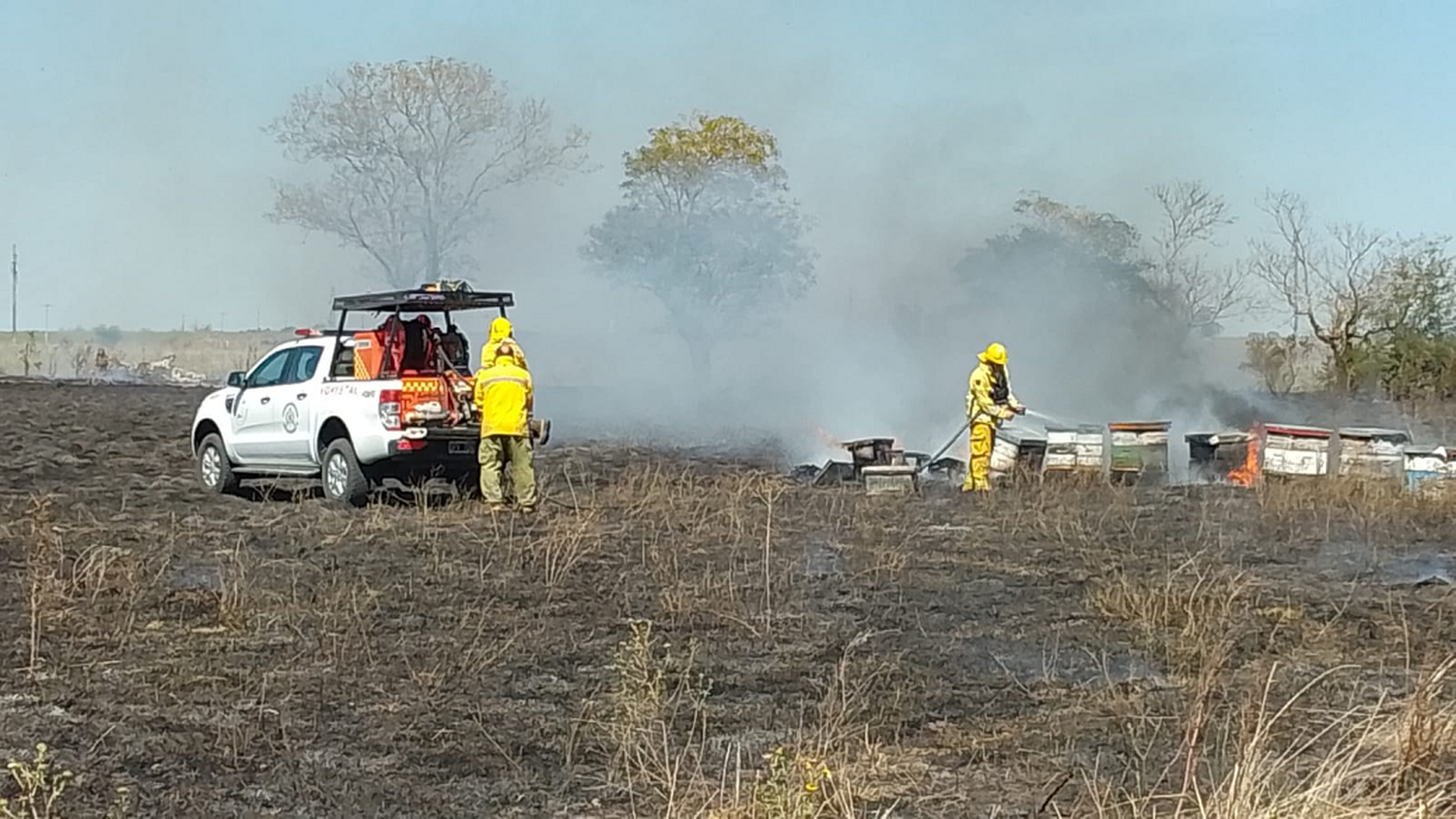 Las altas temperaturas propiciaron incendios en zonas rurales