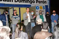 Cresto realizó un acto apoyando a Alberto Fernández