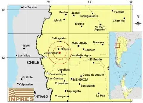 Fuerte sismo de 5.4º en San Juan se sintió en Mendoza