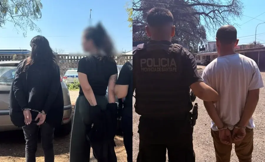 Tres personas detenidas.