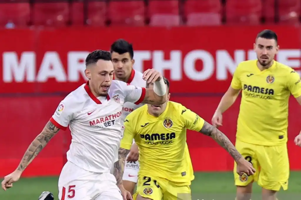 Un gol de Ocampos para la victoria de Sevilla