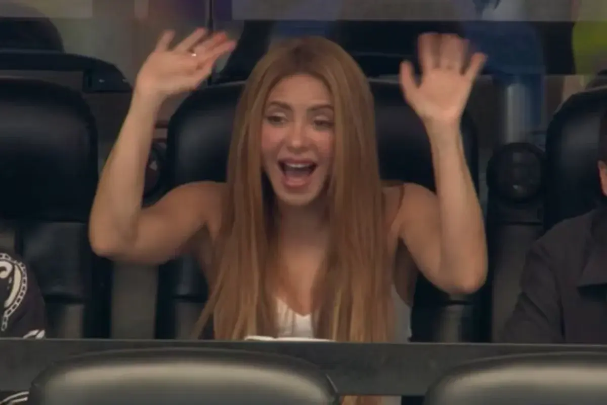 Shakira fue enfocada durante Argentina-Austria y su reacción se volvió viral