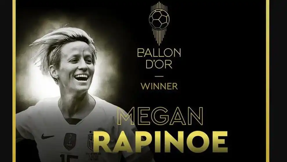 Megan Rapinoe gana el Balón de Oro femenino 2019