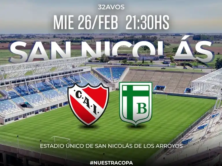 El Rojo debuta ante Sp.Belgrano SF en la Copa Argentina   Foto: Copa Argentina