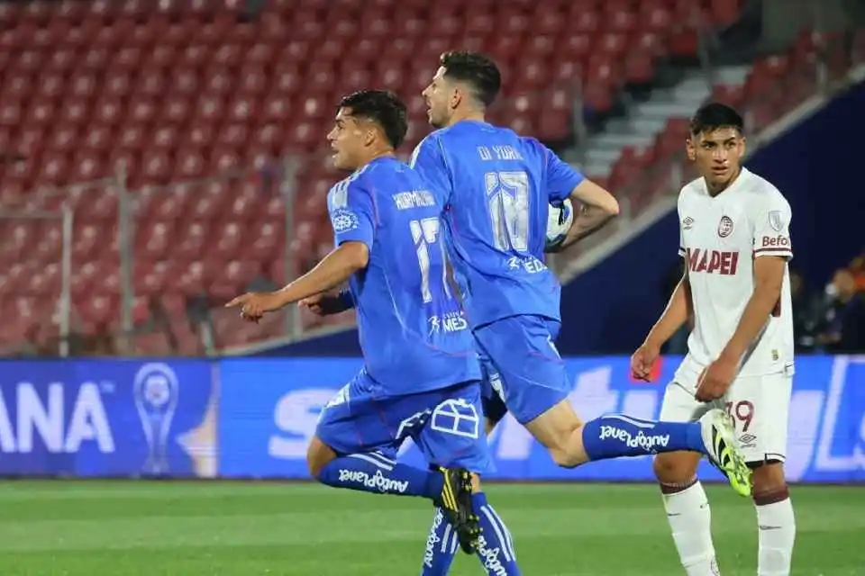Di Yorio se hizo presente en la red durante el partido que disputó contra Lanús.
