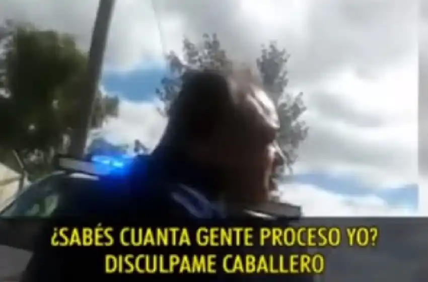 Borracho, un juez increpó a un inspector en control de alcoholemia