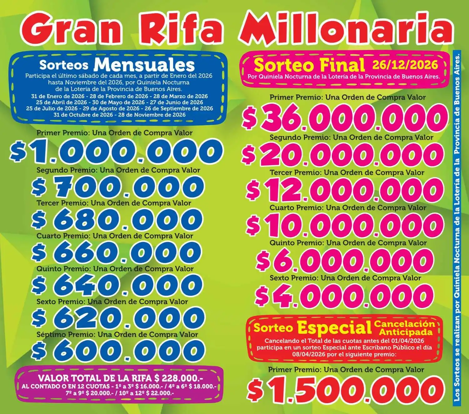 Bomberos Voluntarios de Chascomús lanzaron su Gran Rifa Millonaria 2025/2026