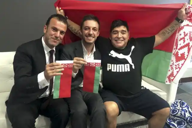 Diego Maradona será presidente de un club de Bielorrusia