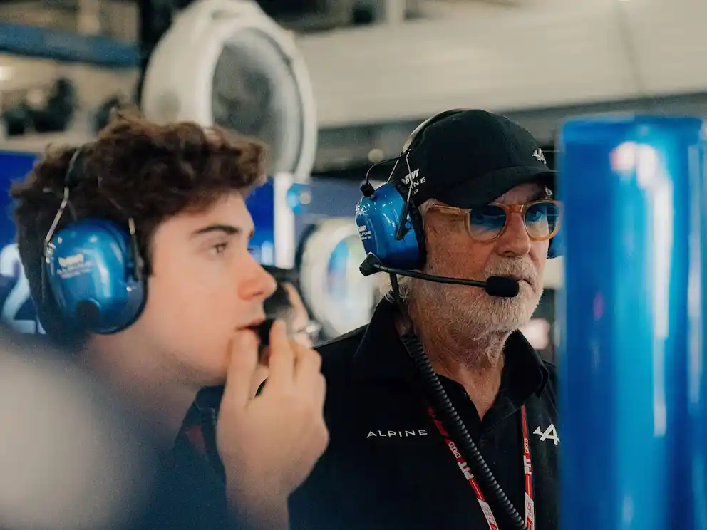 Franco Colapinto tejió una gran relación con Flavio Briatore en Alpine