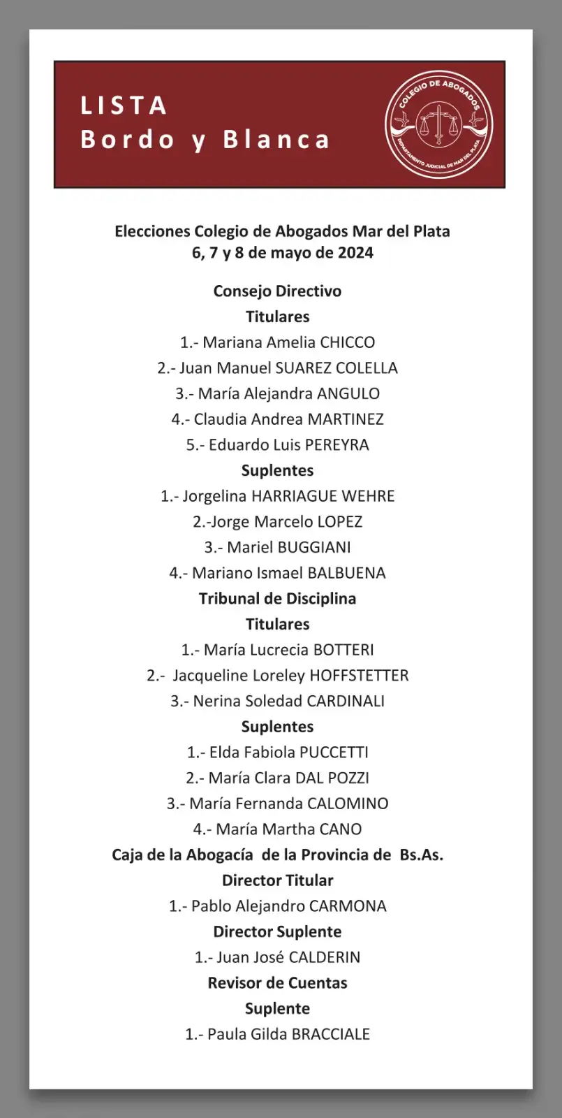 lista bordó abogados