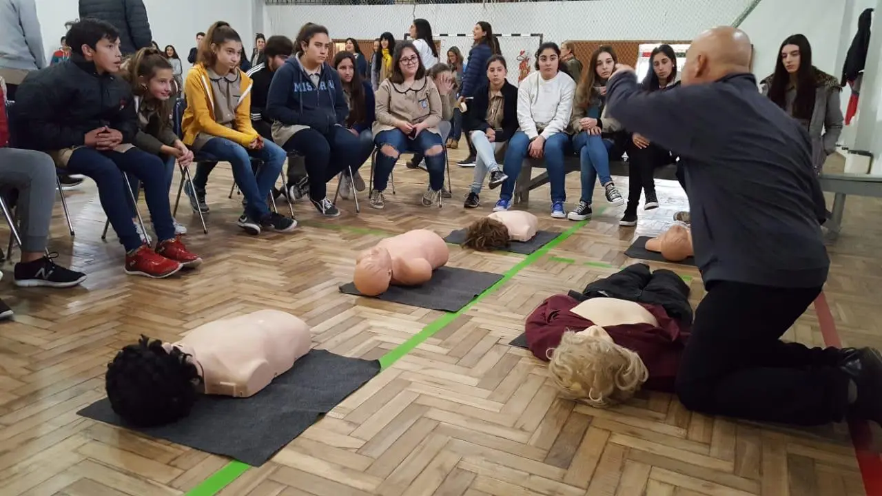 Hubo una jornada sobre RCP en el interior del distrito de Lobería