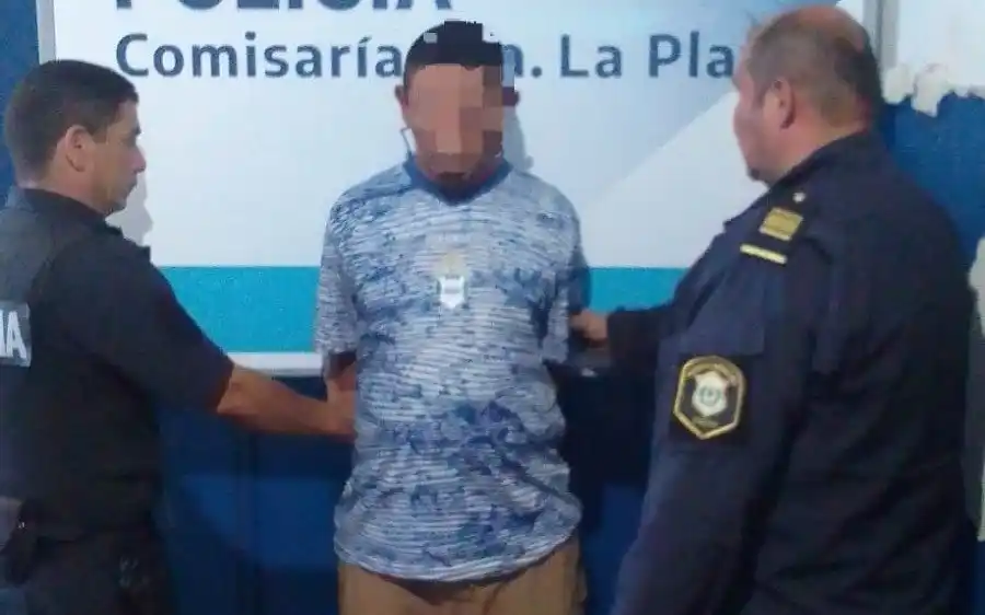 El hombre de 39 años fue detenido en Plaza Rocha (FOTO: El Día).